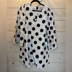 Chic Polka Dot Dress in Black and White *Worn Once